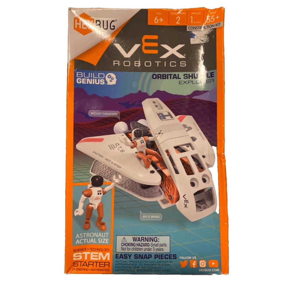 HEXBUG VEX Robotics Orbital Shuttle Explorer STEM Kit For Ages 6+ With 55+ Piece